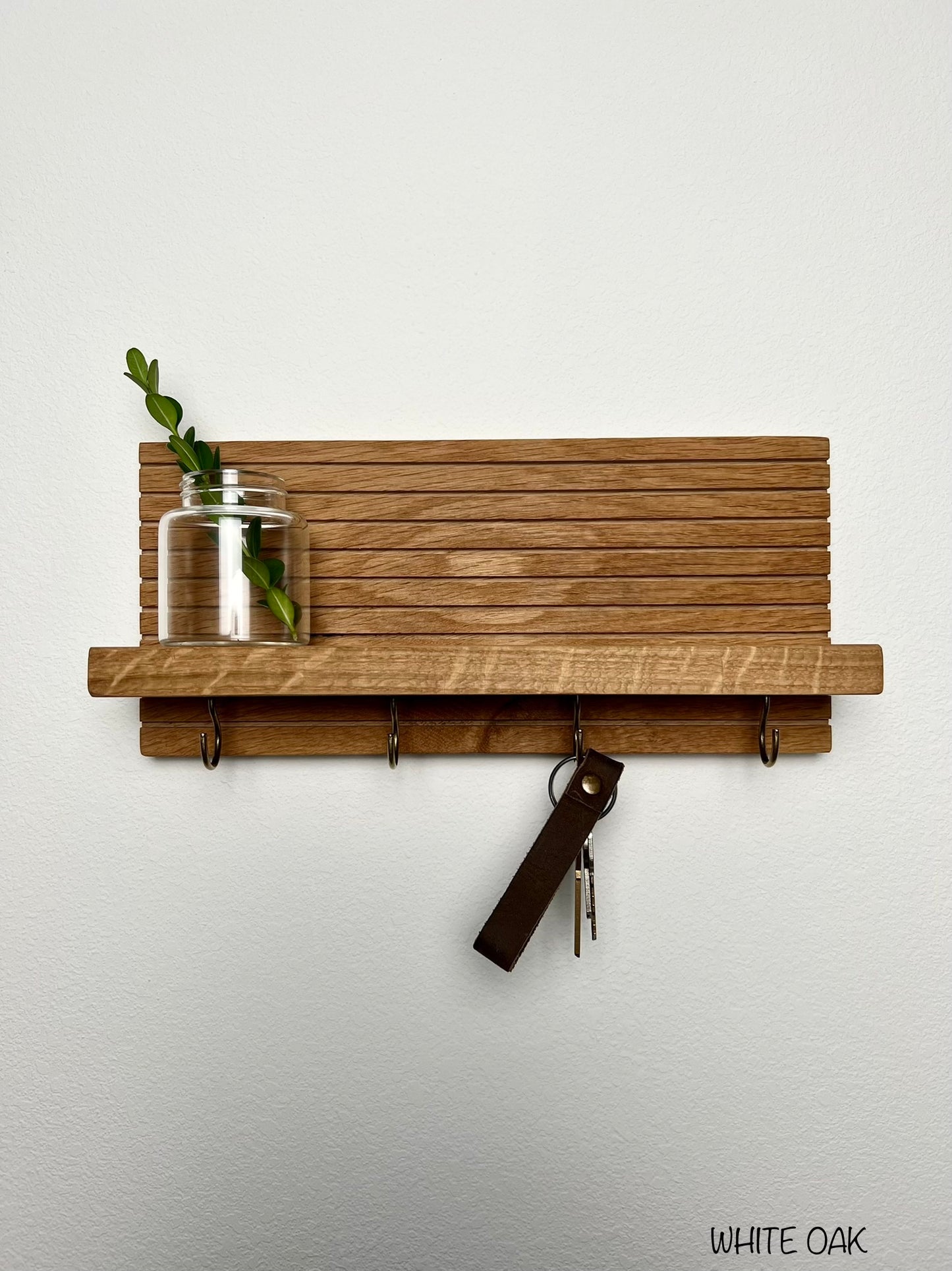 Walnut Entryway Organizer