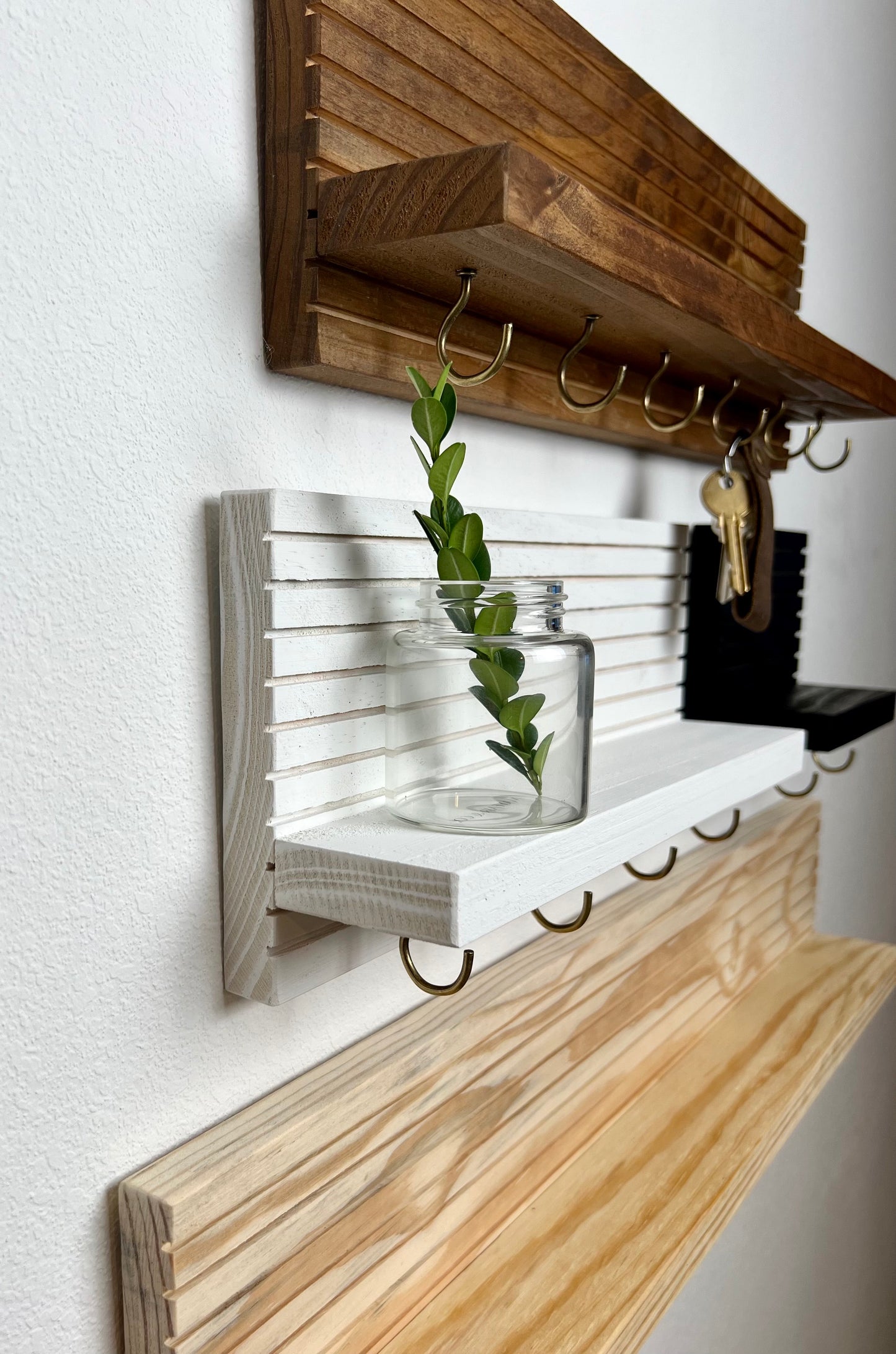 Pine Entryway Organizer