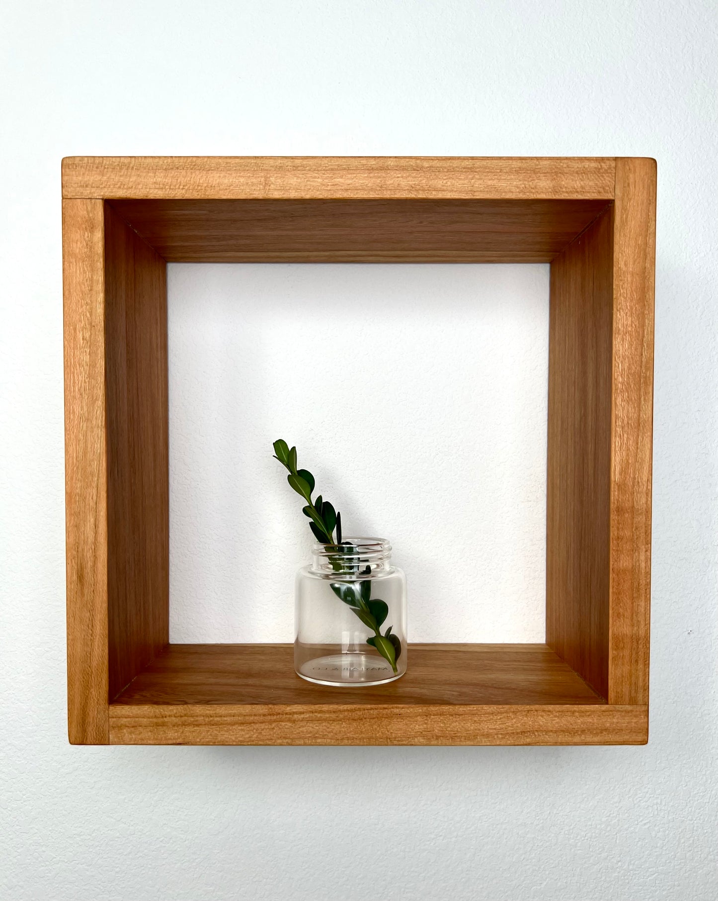 Hardwood cube pictured in Cherry