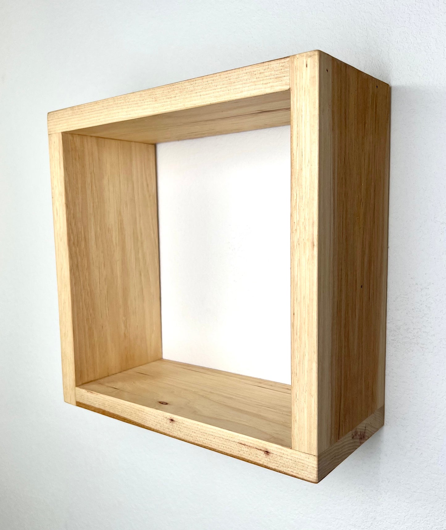 Hardwood Cube Pictured in Hickory