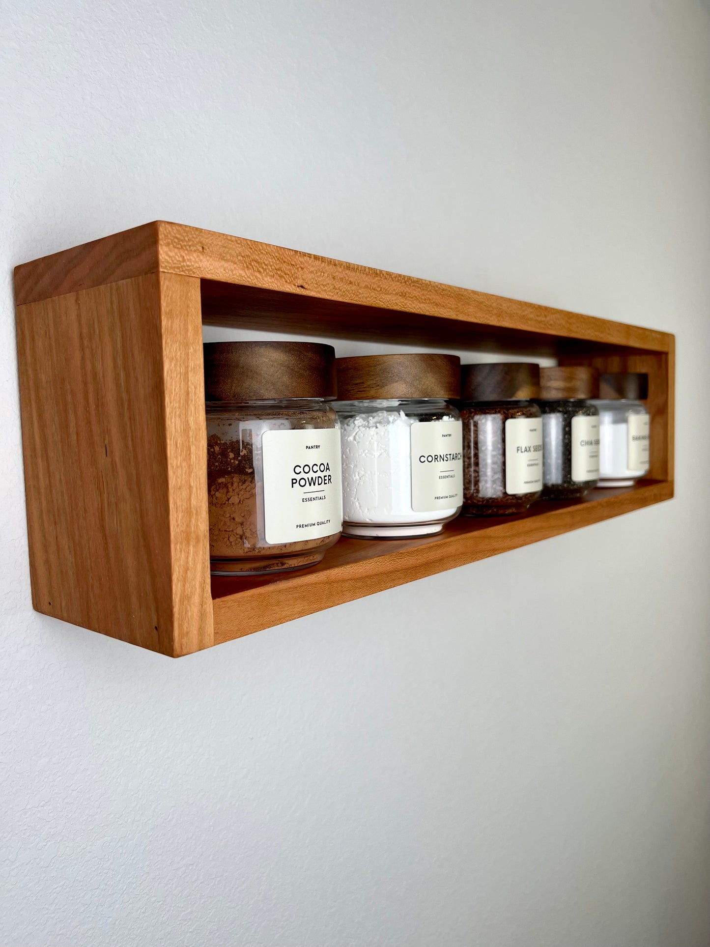 Hardwood Floating Rectangle Shelf