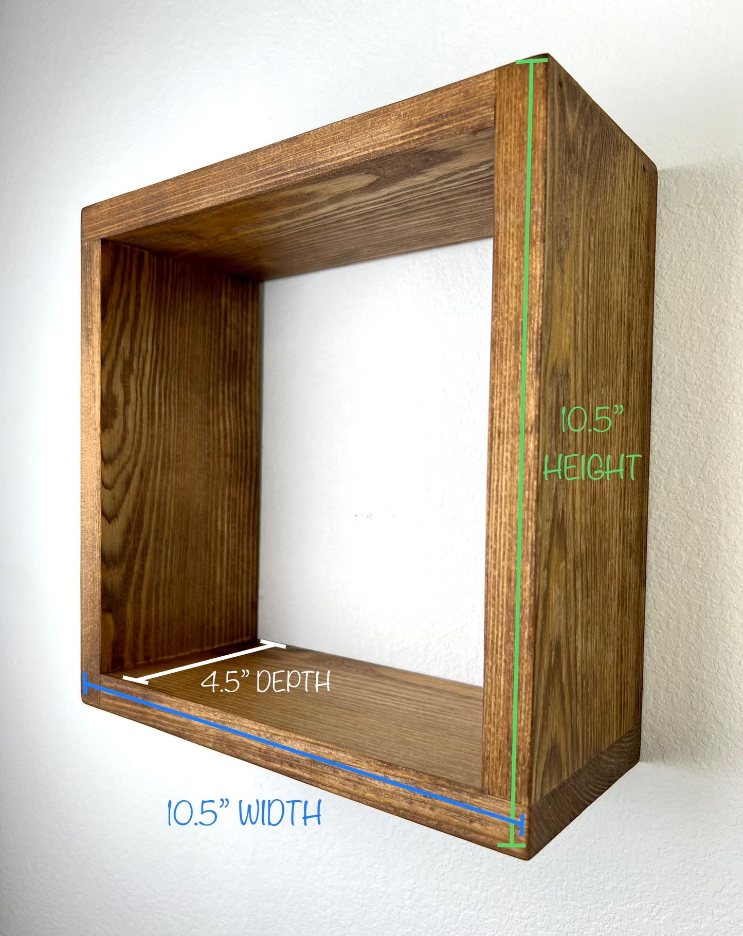 Pine Floating Cube Shelves | Set of 3