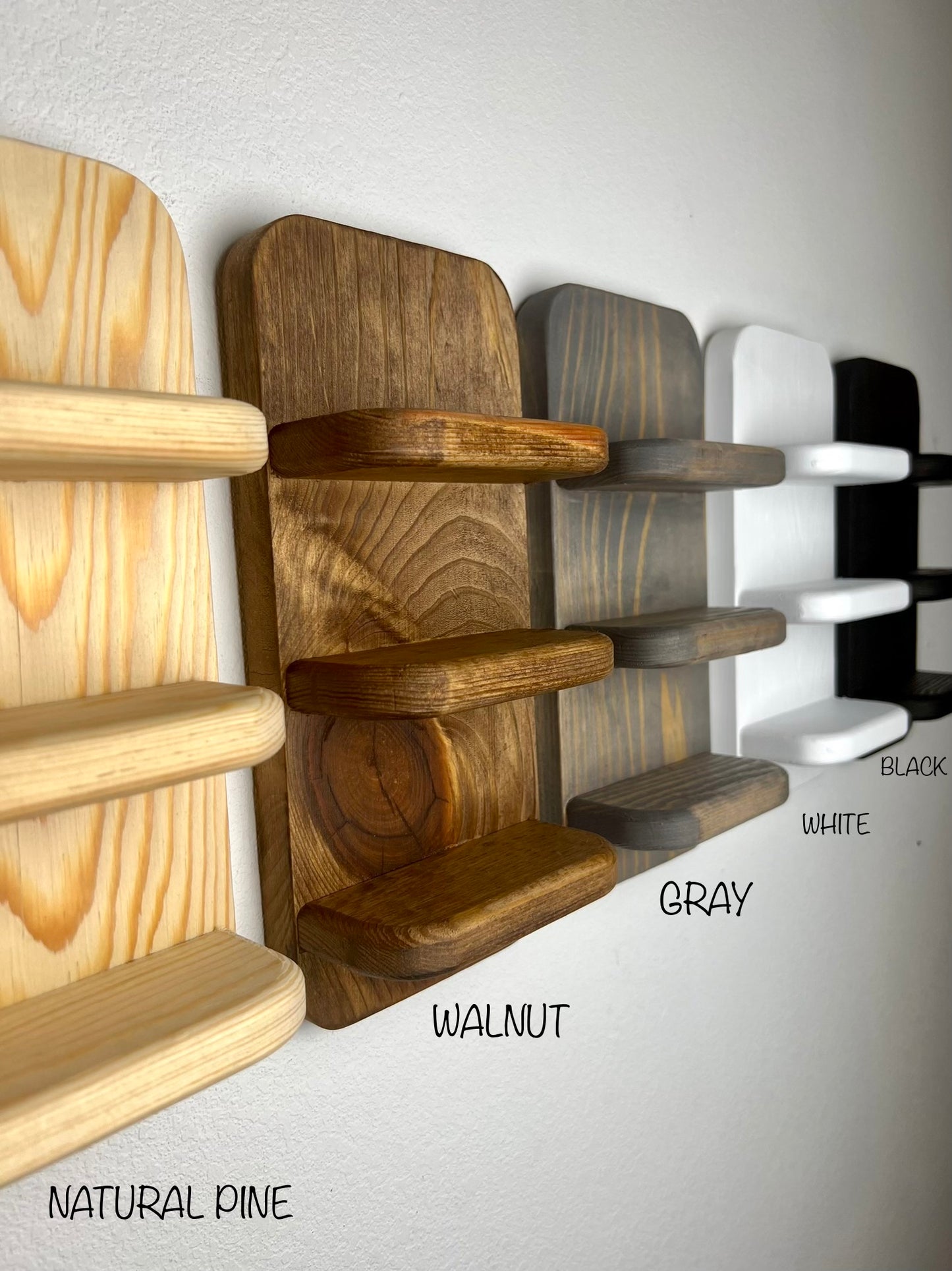 Rounded Sunglasses Shelf with Key Hooks