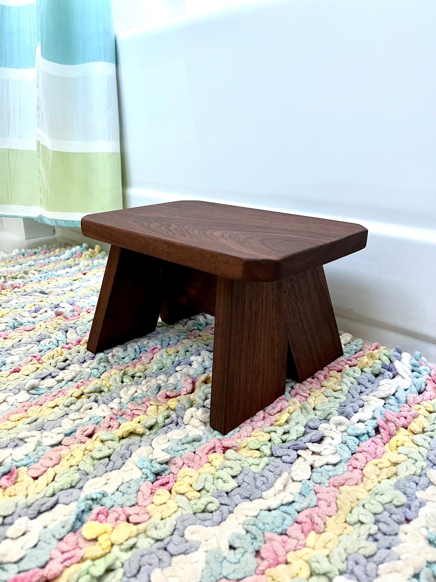 Small Walnut Stool
