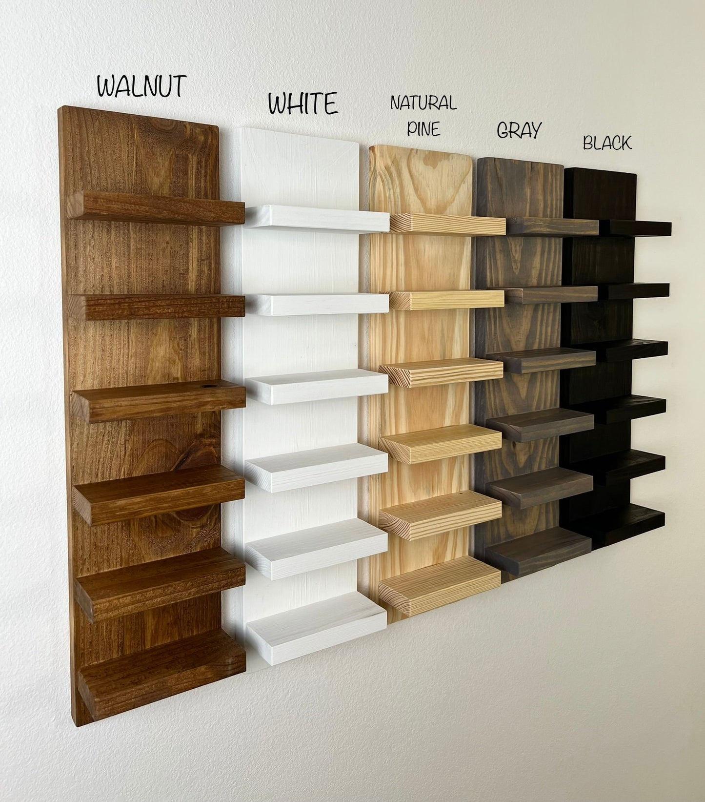 Floating Sunglasses Shelf with Key Hooks