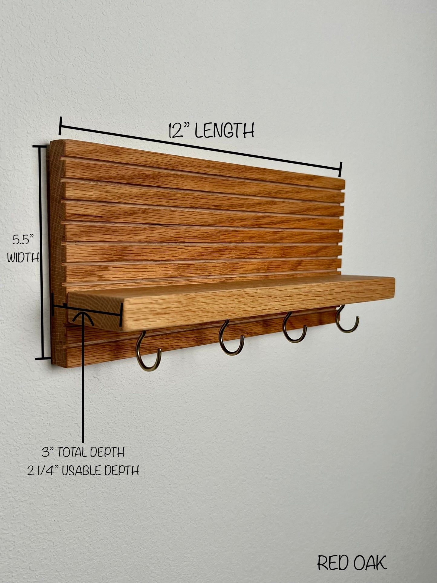 Hardwood Entryway Organizer | All sizes and woods