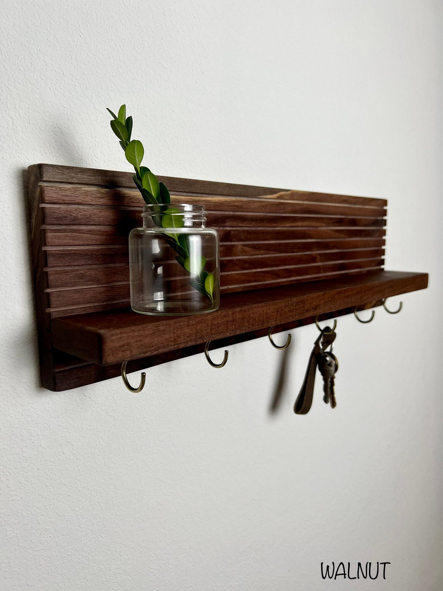 Ash Wood Entryway Organizer