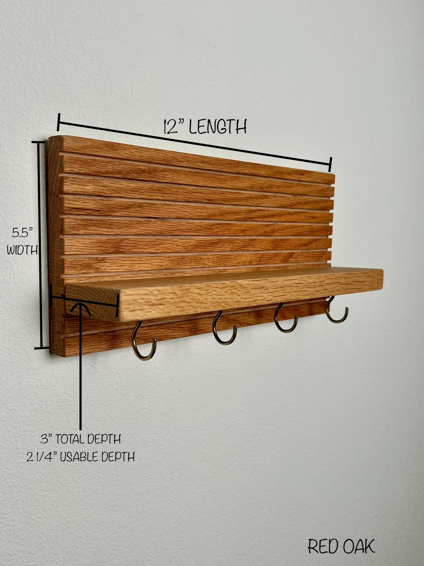 Hickory Entryway Organizer